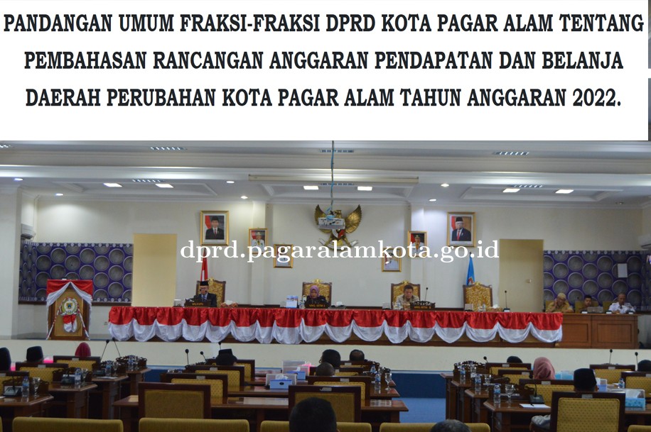 PARIPURNA IX SIDANG KE 2 DPRD KOTA PAGAR ALAM