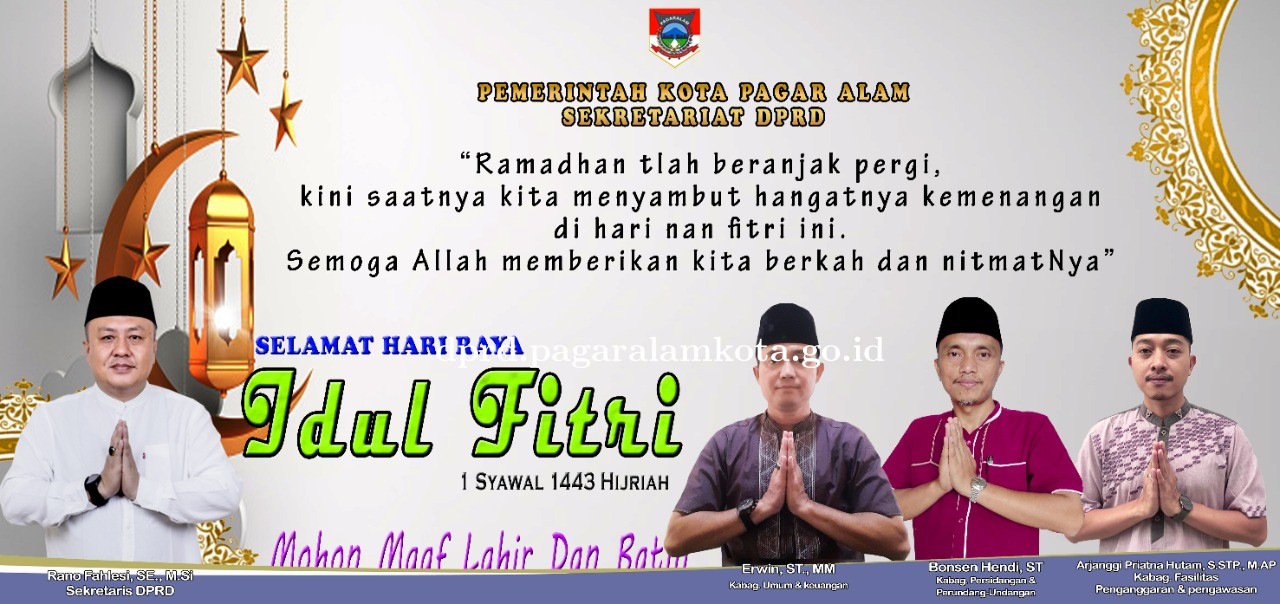 Selamat Hari Raya Idul Fitri 1 Syswal 1443