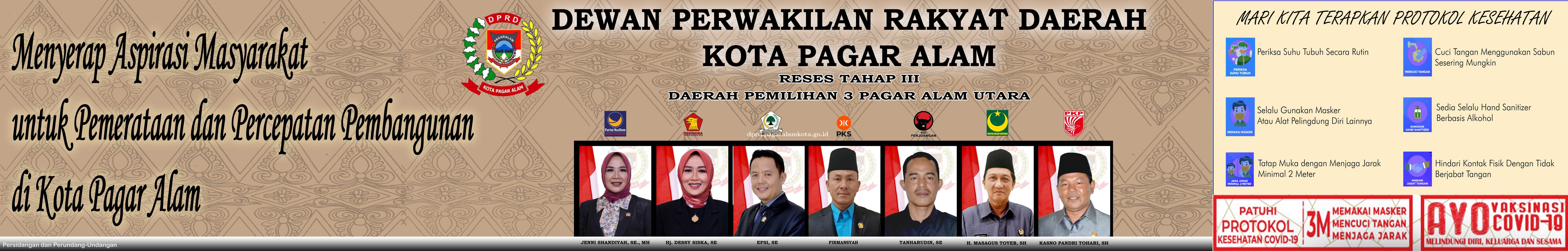 RESES III DPRD KOTA PAGAR ALAM DAPIL III