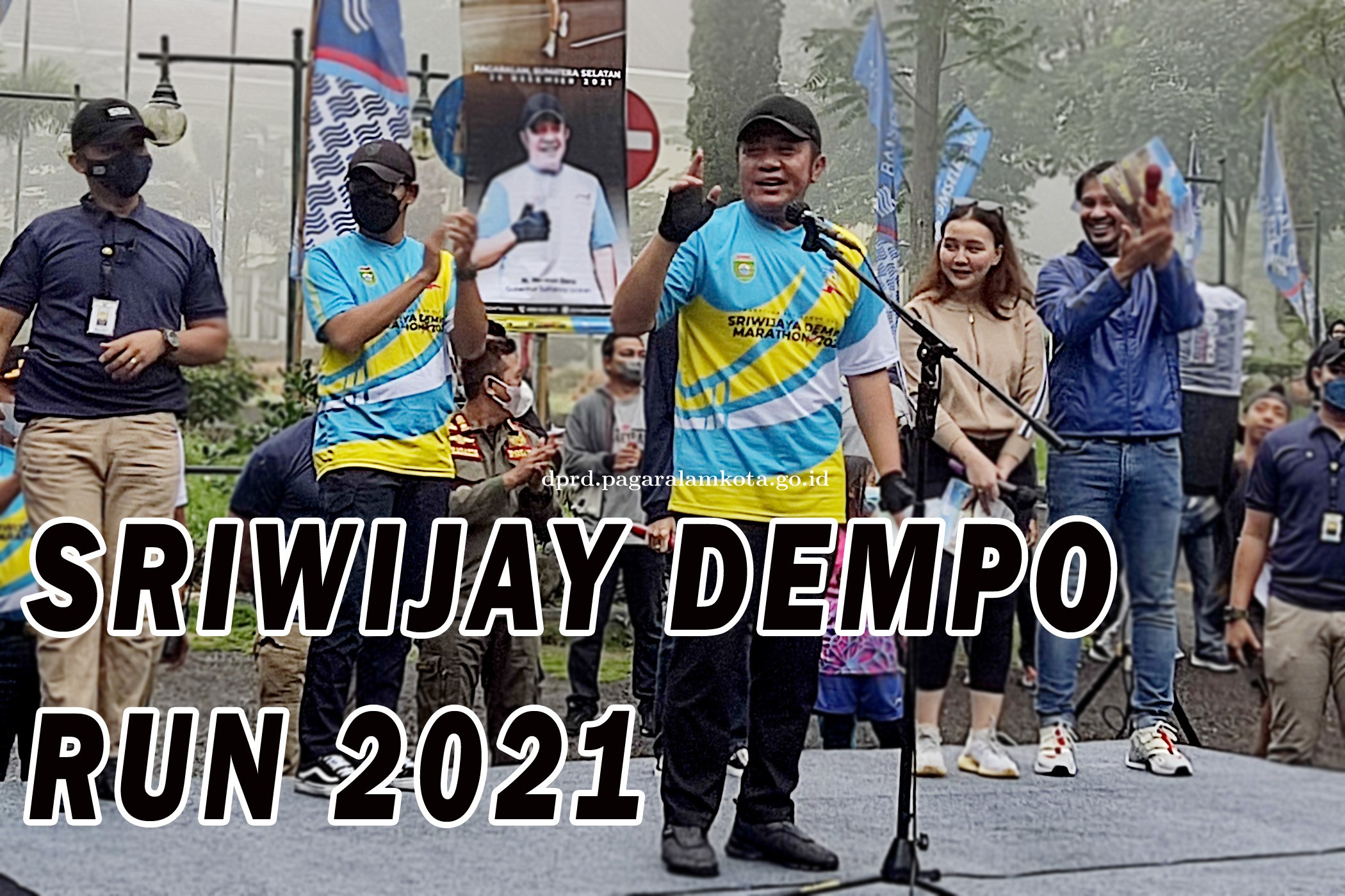 KETUA DPRD KOTA PAGAR ALAM HADIRI SRIWIJAYA DEMPO RUN 2021