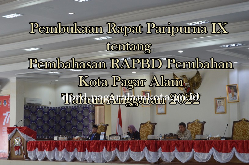 PARIPURNA IX (SEMBILAN) SIDANG KE-1