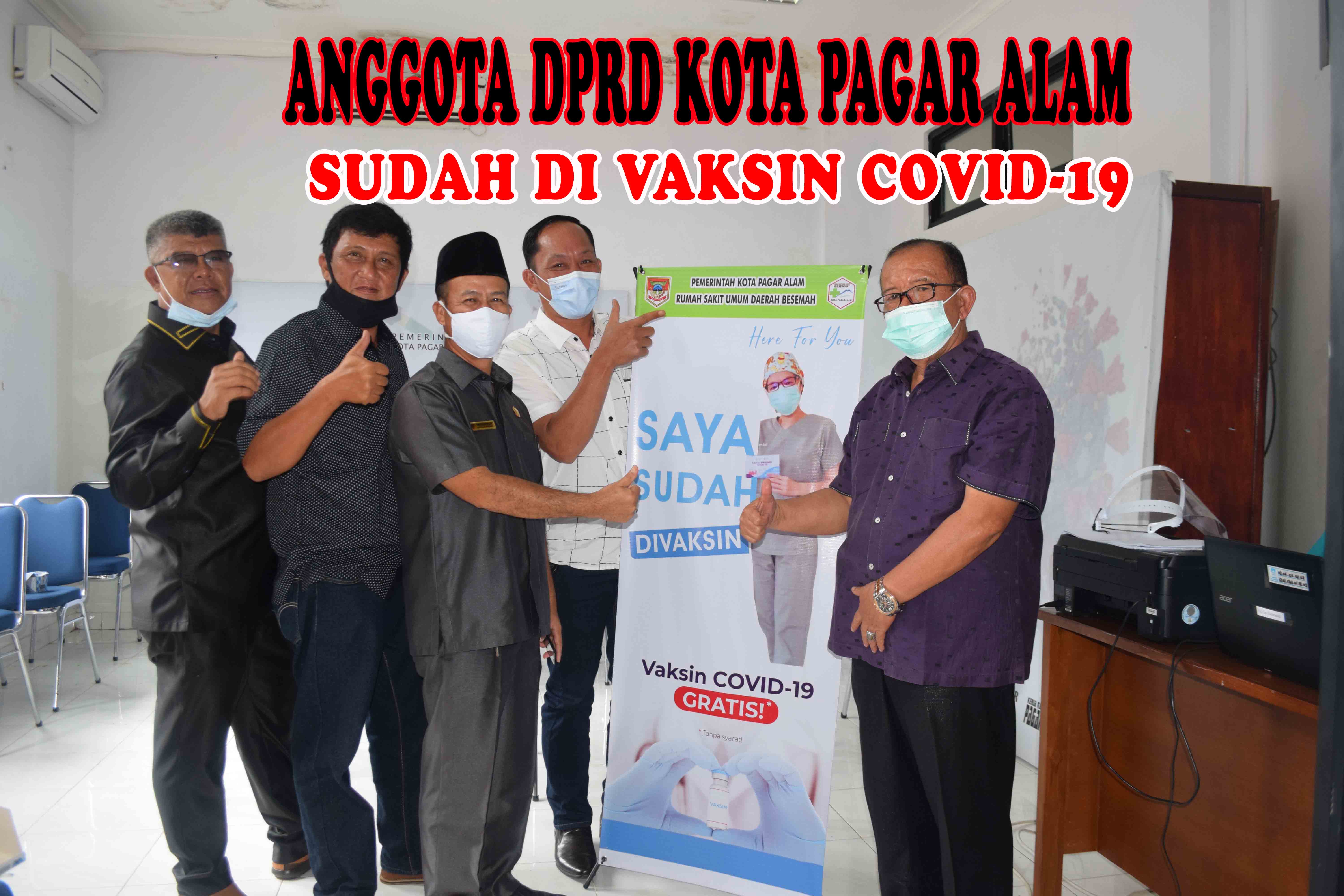 Vaksinasi Anggota DPRD Kota Pagar Alam